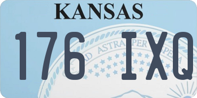 KS license plate 176IXQ