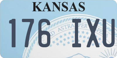 KS license plate 176IXU