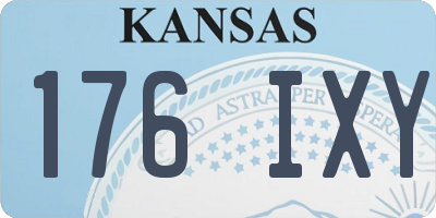 KS license plate 176IXY