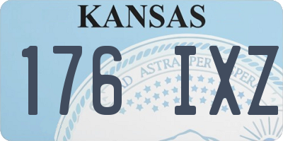 KS license plate 176IXZ