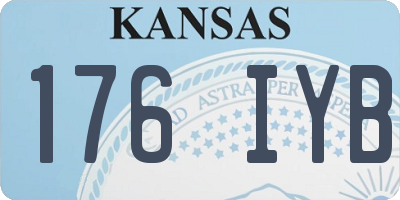 KS license plate 176IYB