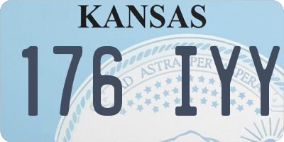 KS license plate 176IYY