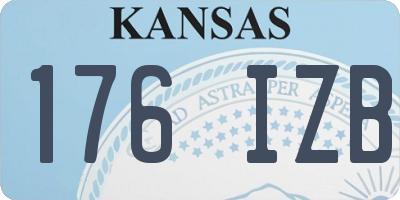 KS license plate 176IZB