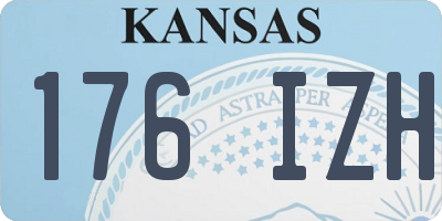 KS license plate 176IZH
