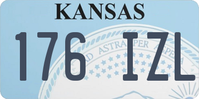 KS license plate 176IZL