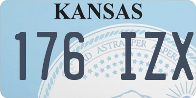 KS license plate 176IZX
