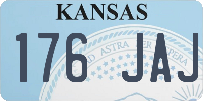 KS license plate 176JAJ