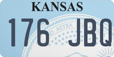 KS license plate 176JBQ