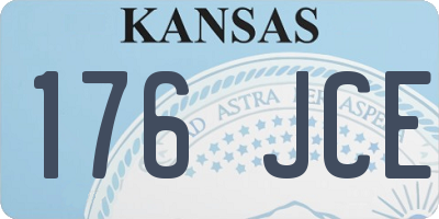 KS license plate 176JCE