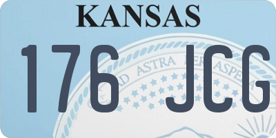 KS license plate 176JCG