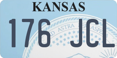 KS license plate 176JCL