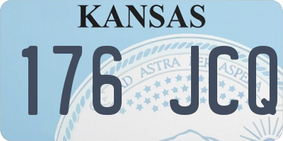 KS license plate 176JCQ