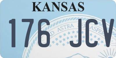 KS license plate 176JCV
