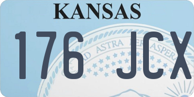 KS license plate 176JCX