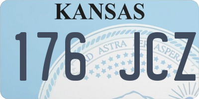 KS license plate 176JCZ