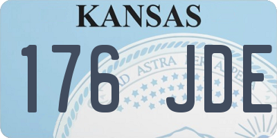 KS license plate 176JDE