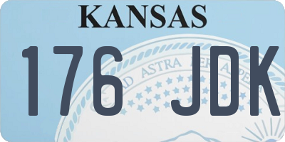 KS license plate 176JDK