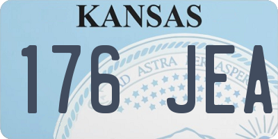 KS license plate 176JEA