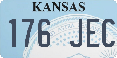 KS license plate 176JEC