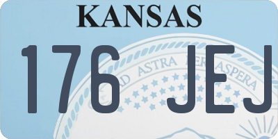 KS license plate 176JEJ