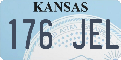 KS license plate 176JEL