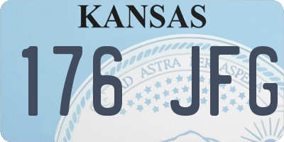 KS license plate 176JFG