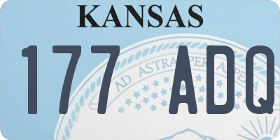 KS license plate 177ADQ