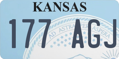 KS license plate 177AGJ