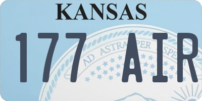 KS license plate 177AIR