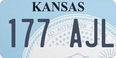 KS license plate 177AJL