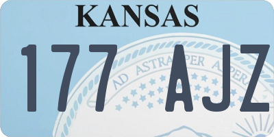KS license plate 177AJZ