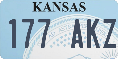 KS license plate 177AKZ