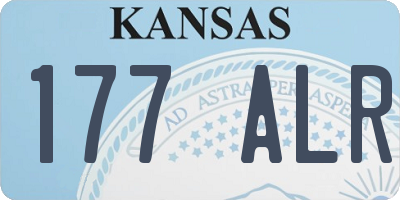 KS license plate 177ALR