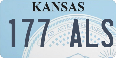 KS license plate 177ALS
