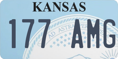 KS license plate 177AMG