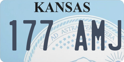 KS license plate 177AMJ