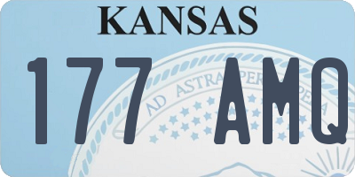 KS license plate 177AMQ