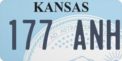 KS license plate 177ANH