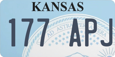 KS license plate 177APJ