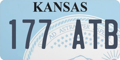 KS license plate 177ATB