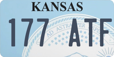 KS license plate 177ATF
