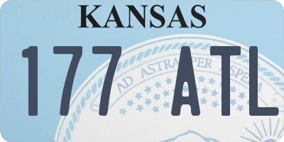 KS license plate 177ATL