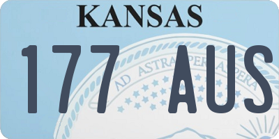 KS license plate 177AUS