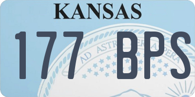KS license plate 177BPS