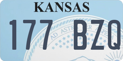 KS license plate 177BZQ