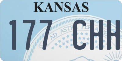 KS license plate 177CHH