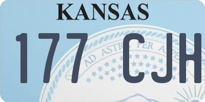 KS license plate 177CJH