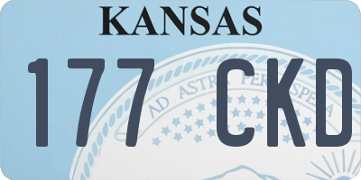 KS license plate 177CKD