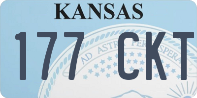 KS license plate 177CKT