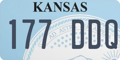 KS license plate 177DDQ
